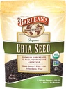 Barlean's Organic Chia semena z 2.140 mg Omega 3 Maščobne kisline, Fiber dodatek za cel Chia semena za smoothies, Non-GMO Certified, 12 oz