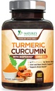 Kurkumin dopolnilo 1950mg - 95% kurkuminoidi z organskim kurkumijem & BioPerin črnim poprom Izvleček za najboljšo absorpcijo, Narava Vegan skupni podpora, Non-GMO, ustekleničen v ZDA - 180 kapsul
