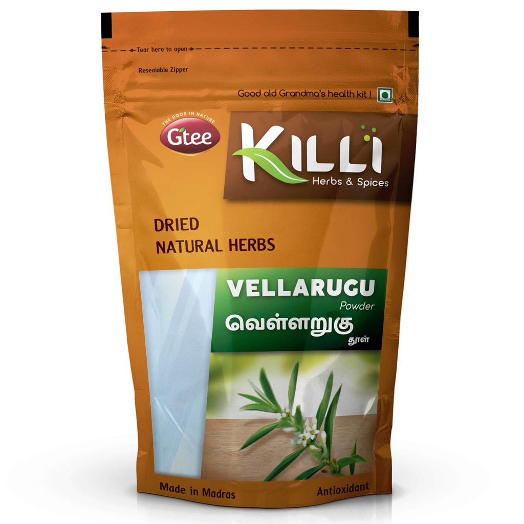 KILLI Vellarugu | Indian Whitehead | Chota Chirayata | Vallari Powder, 100g