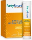 Himalaja PartySmart Tropical Electrolytes Powder Packets, 12 Štetje, Podpira Hidracijo, Rehidriranje z natrijem in kalijem, Vitamin C & več, Antioksidant Recovery Mešanica mleko osat, ingver & kurkuma