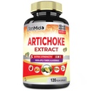 Artichoke dodatek Extract kapsule, 4 Mesece dobave s Papaya, Apple pektin, kurkumin, Bladderwrack - podpira Digestion funkcijo - 120 Veganske kapsule