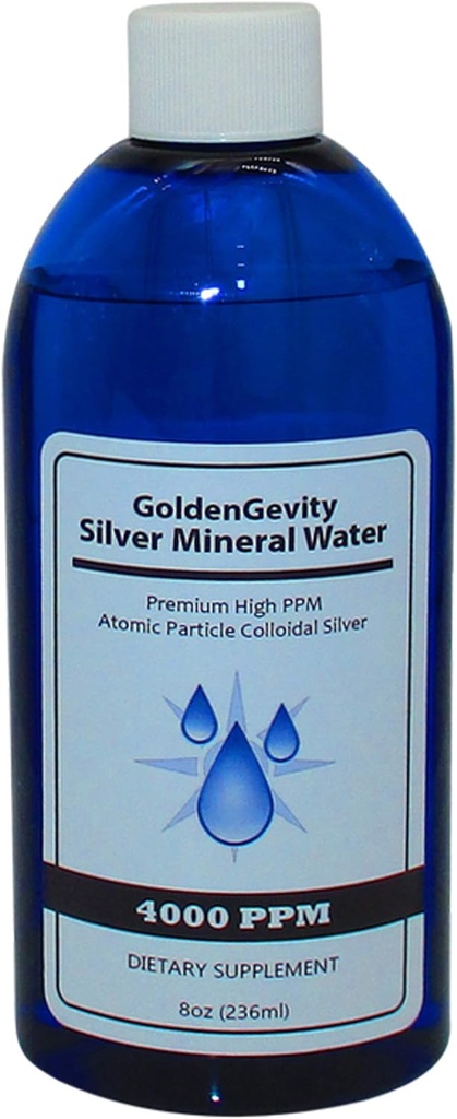 4000 PPM Bioaktivno atomsko koloidno srebro, 8 oz 