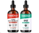 Vimergy All Day Resilience Kit – Organic Tekoča skupaj Imunska mešanica/Liquid B12 - spodbuja bele krvne celice, podpira zdrave rdeče krvne celice – USDA Organic, Vegan, Paleo, Gluten-free, Košir