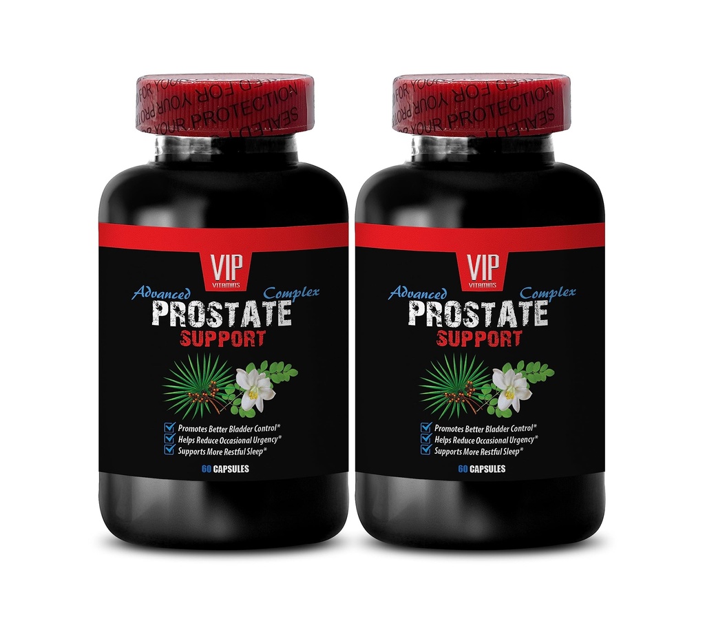 Saw Palmetto for Prostate - Prostate Support - Pygeum Bark and Prostate Health, Red Raspberry Leaf for Wellness, Graviola Leaf and Immune Support, Green Tea for Prostate Health 2 Bottles 120 Capsules