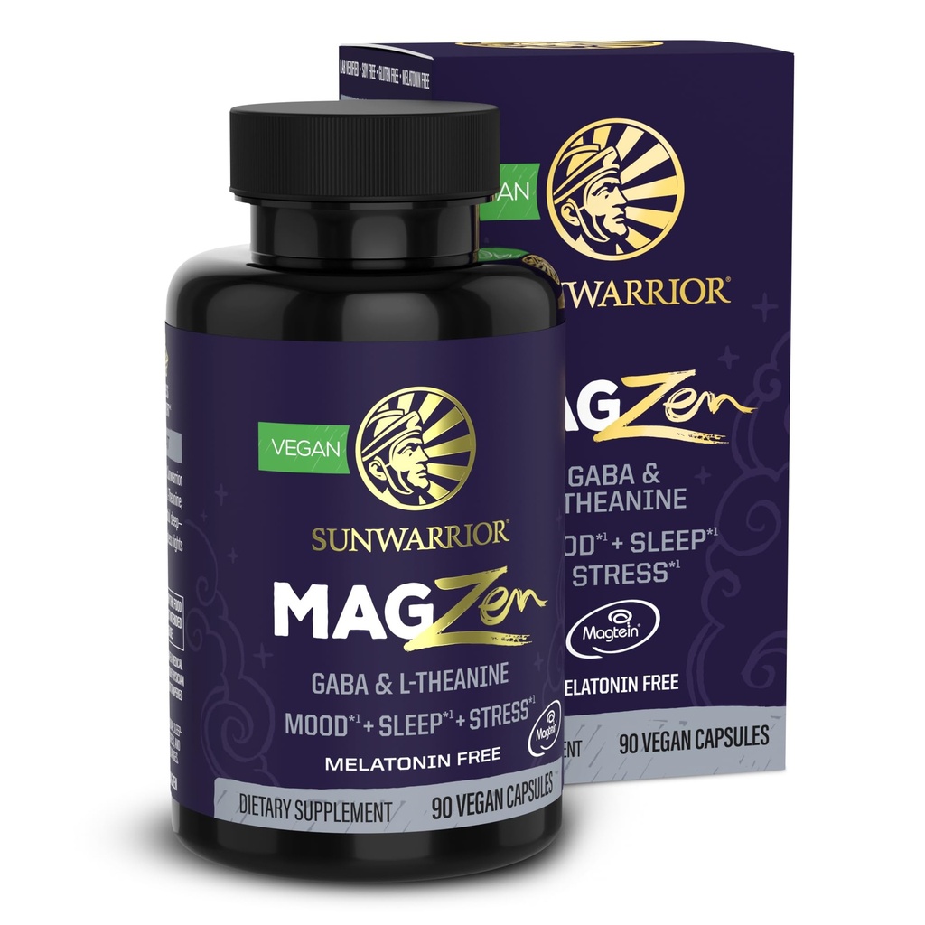 Magnezijev dodatek L-teanine kapsule Mood, spanje in stres podpora z magnezijevim biglicinatom, L-teanin & GABA spodbuja sprostitev, kakovost spanja in mentalno jasnost Vegan & Ne-Drowsy 90 kapsule