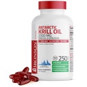 Bronson Antarktika Krill Oil 2000 mg z Omega-3s EPA, DHA, Astaksantin in fosfolipidi, 250 Softgels (125 Serving)