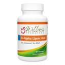 Wellness Resources R Alpha Lipoic Acid RALA dodatek - 90 Kapsule - Stabilizirana R-Lipojska kislina z bio-okrepljeno Na-RALA za največjo biološko razpoložljivost - R-Ala Non-GMO in Gluten Free