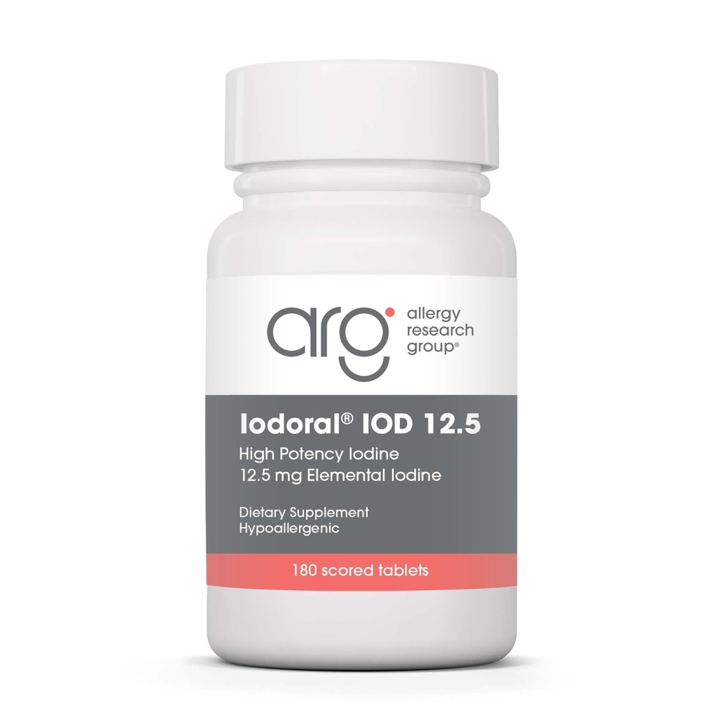 Optimox Iodoral 12, 5 mg dodatek - jod dopolnilo, ščitnica podporo za ženske in moške, Lugol Solution tablete, kalijev jodide tablete, Daily Mineral Complex - 180 Count