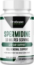 Probase Nutrition Spermidin (10mg od 99% Spermidin 3HCL - tretja stran Tested) 120 kapsul - 100x Več Močen kot izvleček žitnih kalčkov, Telomere Zdravje in Oskrba 120-dnevno staranje - enako učinkovita kot NMN