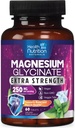 Magnezij Glycinate 250mg - 100% kelirani magnezij za Max Absorpcijo - podpora za spanje, mišice, živci, zdravje kosti in srca, Best Mag Supplement, Vegan Non-GMO, 3rd Party Tested - 60 tablet