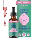 JoySpring Potty Wise – Nežna prebavna podpora za otroke – spodbuja zdravo prebavljanje s Senna & Elderberry – Vegan, Gluten-free, Sugar-free (2 fl oz) 60 Služabniki
