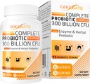 Probiotiki za ženske in moške, 300 milijard CFU 11 sevov + organski zeliščni in prebavni encimi, probiotik za digestivno zdravje, plin & napenjanje, imuno, črevesno zdravje za ženske in moške, povoj Stable, 60 kap