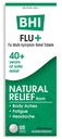 BHI Flu + Cold Multi-Simptom Relief Natural Safe Non-Drowsy Remedy 11 Ciljne homeopatske aktivne sestavine za telesne bolečine, utrujenost, mrzlica in glavobol - 100 tablet