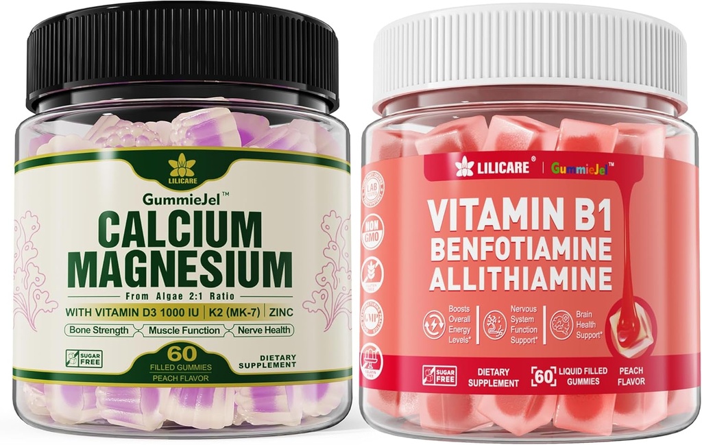 Dodatek kalcija na osnovi rastline +vitamin B1 Gumies
