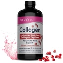 NeoCell tekoči kolagen, koža, lasje, nohti in sklepi dodatek, vključuje koncentrate sadnega soka in zeleno čajno mešanico, Granatna, 16 oz., 1 steklenica
