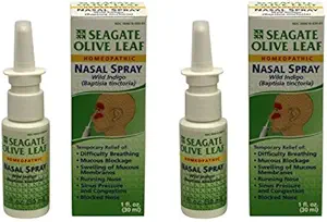 Seagate Izdelki Homeopatic Olive Leaf Nasal Spray 1 oz Steklenica, 2 Pack, 1 Fl Oz (Pack po 2)