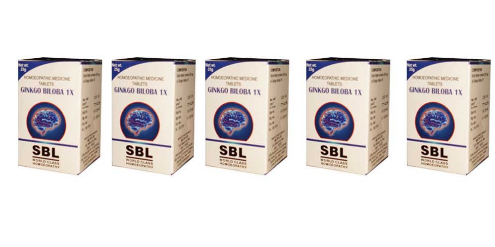 Ginkgo Biloba 1x tablete SBL homeopatija - 25g (paket po 5)