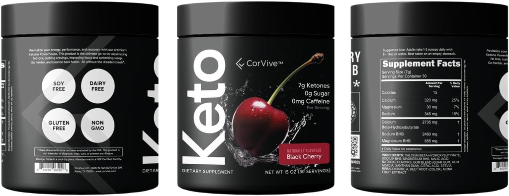 Premium Hydration Powder - Uravnotežena elektrolitna in energijska podpora, Zero Carb, Keto prijazno - Carnivore Odobreno - 30 Servisi