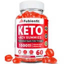 Keto ACV Gumiji za ženske - Jabolčni vinski kis z mamo, B Vitamini, Granatno jabolko in koren pese - Presnova, Vegan, Brez sladkorja, 60 Ct