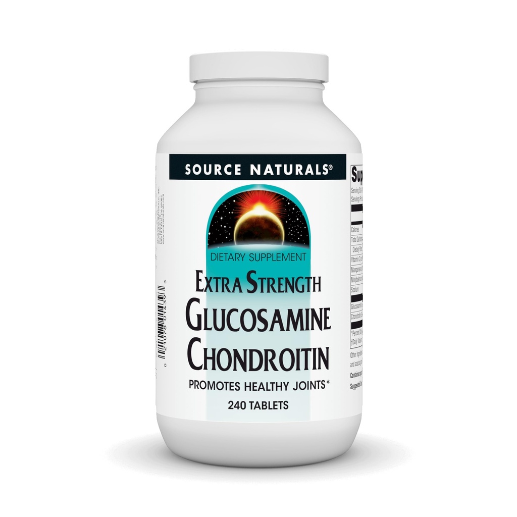 Vir Naturals Dodatna moč Glukozamin Chondroitin, spodbuja zdrave sklepe*, 240 tablet