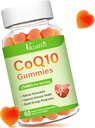 Visoka absorpcija CoQ10 Gumies 250 mg, Plus Omega-3, Magnezij, Vitamin B12 za celično energijo, možgani in antioksidant, 5X boljša absorpcija koencim Q10 dodatek - 60 Cts