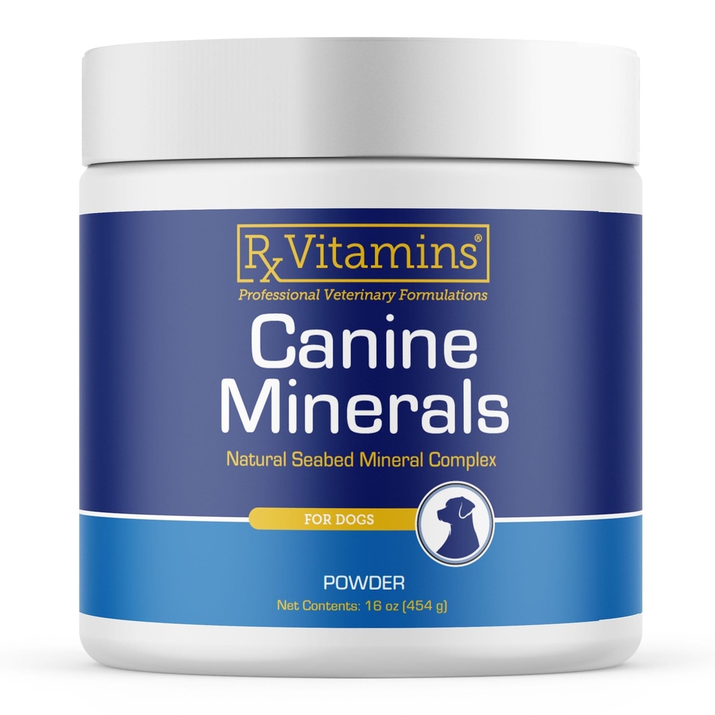 Rx Vitamini Pasji minerali - Eterični minerali za pse - kalcij, magnezij, železov dodatek, kosti in skupni dodatek za K9, Imunska podpora - 16oz
