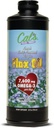 Calovo laneno olje, hladno stiskano Laneno seme, visoko v Omega 3 Maščobne kisline, Nerafinirano Lanovo seme olje, Pure Lanovo seme Liquid dodatek za skupno, kožo in zdravje srca podporo - 32 oz