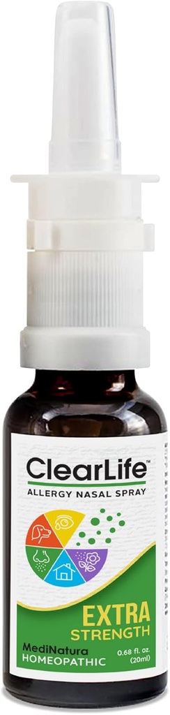 ClearLife Alergy Relief Nasal Spray za multi-Simptom Relief v kateri koli regiji - Homeopatska Formula - 0.68 Ounce