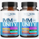 10-in-1 Imunska podpora dodatek: Imunski ojačevalci za odrasle in otroke Daily Immunity Defense s ključnim imunskim sistemom Vitamini cink, vitamin C in D, Plus Elderberry, Quercetin, Echinacea & More, 60 Caps