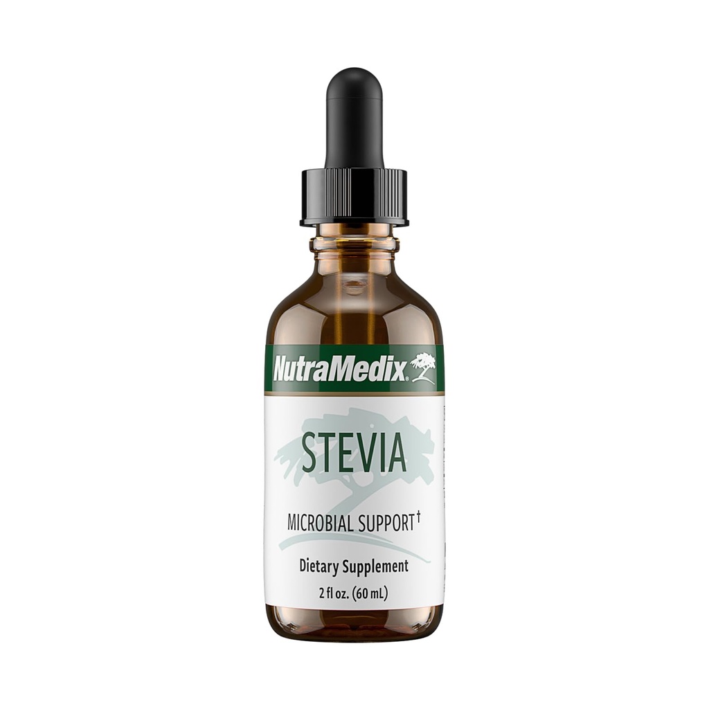 NutraMedix Sweet Leaf Stevia Tekoče kapljice - Sladkor brez sladila iz Pure Stevia Leaf Extract za mikrobialno podporo - Nizki ogljikovi hidrati, brez dodanega sladkorja (2 oz / 60 ml)