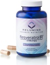 Relumini Resveratrol 600mg dodatek – Antioksidant visoke stopnje z grozdnim semenom in ekstraktom rdečega vina – podpira kožo, zdravje srca in imunski sistem – 120 Veganskih kapsul