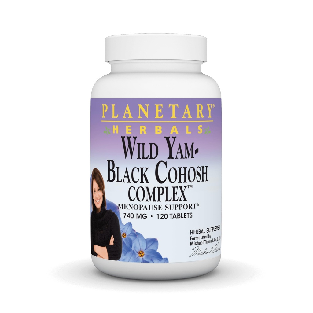 Planetarna zelišča Wild Yam- Black Cohosh Complex Tablets, 120 grof