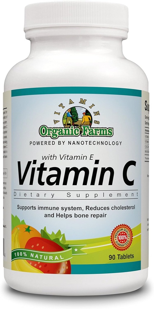 OFV 100% naravni vitamin C z vitaminom E, Eterična prehrana dopolnilo 90 tablet