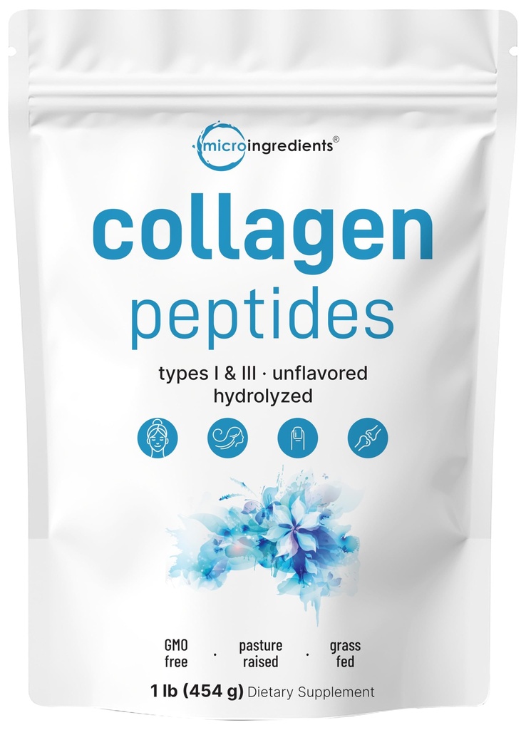Mikro sestavine Goveji kolagen Peptidi v prahu, 1lb 