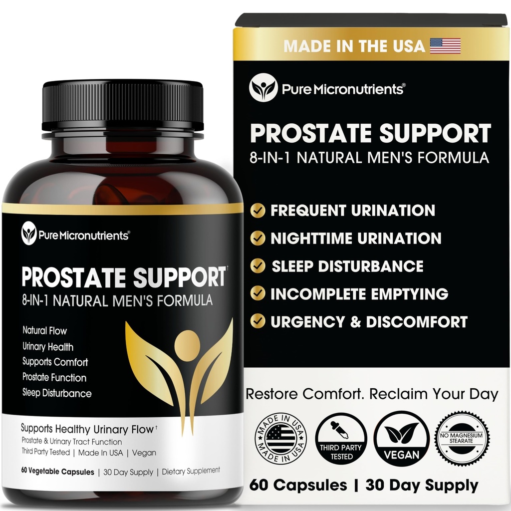 Čista mikrohranila Advanced Prostata Health Supplement - Saw Palmetto, Beta-Sitosterol, Sting Nettle Root, & Lycopen - Bladder Control & Serin Support Supplements for Men