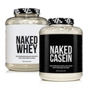 Naked Grass Fed protein paket: 5LB brez arome Sirotka in 5LB nearomatiziran kazein