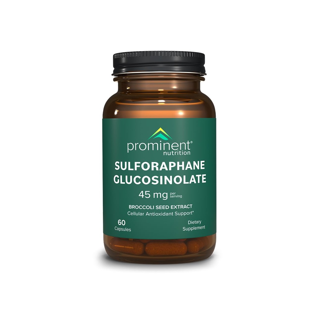 Prominent Nutrition Sulforaphane Glucosinolate dodatek, celično antioksidant podporo, Sulforaphane dodatek 45 mg, 30 dnevna oskrba - 1 pakiranje