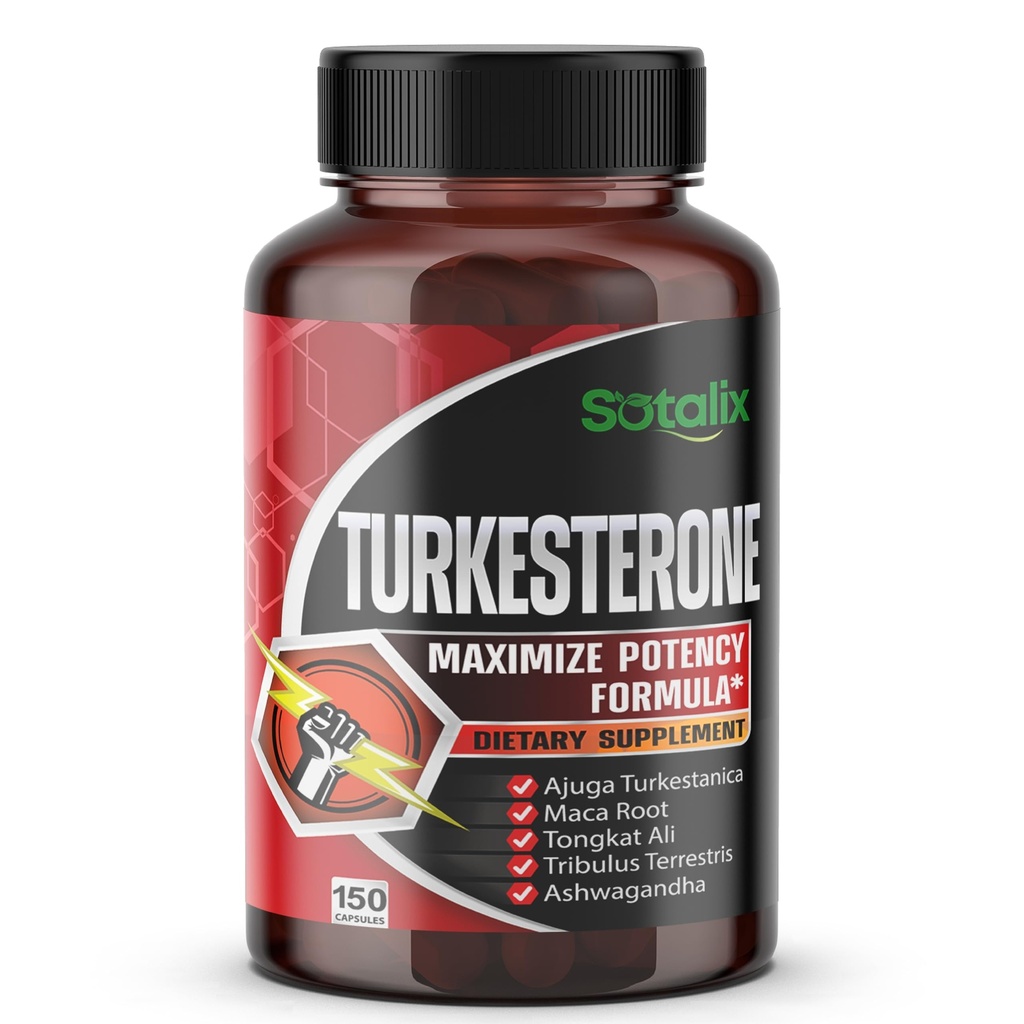 Ultra Turkesterone Ajuga Turkestanica Standardizirano 20% Turkesterone Visoka moč z Maca Root Tribulus Terrestris - Podpora za mišično rast