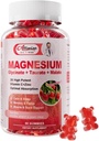 Magnezij Glycinate Gumies,Magnezij Kalij dodatek s Taurat, Malate, Vitamini D, C, B6, Kalcij,Body podpora,Raspberry Magnezium Gumies za odrasle in otroke
