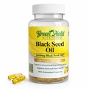 Greenfield Nutritions - Halal Black Seed Oil (Nigella Sativa), Podpora imunski sistem, Prebavni sistem, in sklepi Zdravje, 90 Tekoči Veggies Kapsule