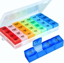Organizator tablete 4 krat na dan, Premium Tedenska tableta Primer Medicina Organizator Box 7 dni 28 Oddelek za zadrževanje Vitamini Medicina Organizator Box