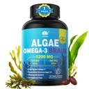 Omega 3 Ribje olje Softgels z DHA 720mg EPA 360mg, Vegan Algae Science 2:1 Razmerje za možgane oči, rastlina temelji trajno Omega 3 Dopolnilo, ribje olje Alternative 1200mg, Brez okusa rib, 120Cts