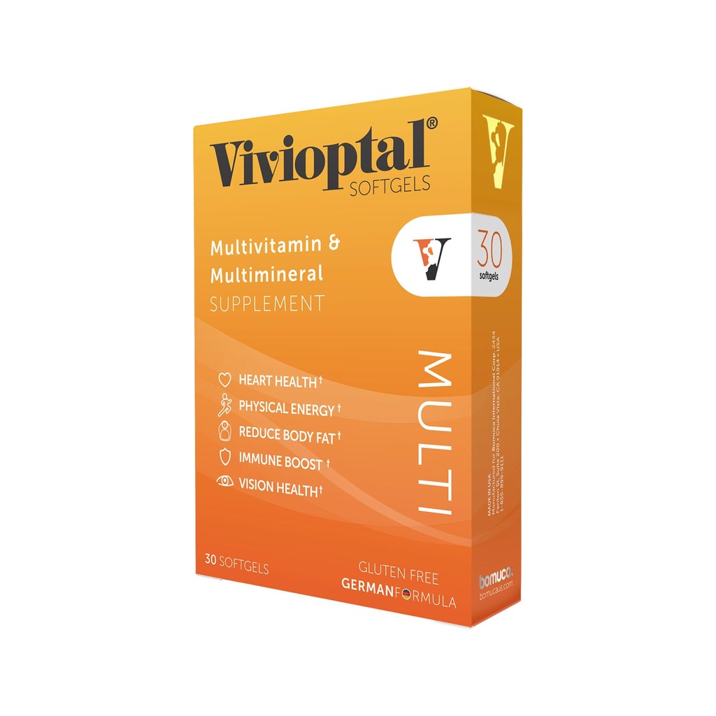 Vivioptal Multi, 30 Softgels, Multivitamin & Multimineral, Gluten Free, nemška Formula