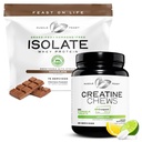 Izolat iz mišične mase + Candy Bundel: 1 Izolat sirotkinih beljakovin (hokolat, 5lb) + 1 Candy iz kreatina (Lemon Lime, 360) 