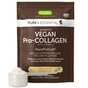 Igennus Advanced Vegan Vanilla Collagen Peptide Powder, okrepljen z Glycine, Proline & Hydroxyprolin & Cofactor Vitamin C, Non GSO, Vegetarian Rastlina temelji Kolagen Powder Booster, 35 Servinges