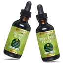 Go Nutrients Tekoči vitamin D3 s K2 (MK-7) Kapljice in prostate Edge prostate dodatek za moške s Pygeum in žago Palmetto ekstrakt Vitamin D3 in K2 Tekoči vitamin kapljice To pomaga čustvenemu stanju