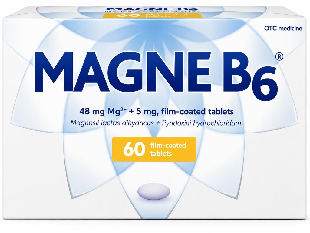 Sanofi Magne B6 Magnezijeve in piridoksinske obložene tablete, številke 60
