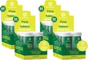 Neverjetna trava Fizzy Green Tablets Superfood Lemon Limete: Zelena Superfood Water Flavoring Tableta z antioksidanti in Alkalising Greens, 60 Število (Packaging May Vary) (Pack 4)