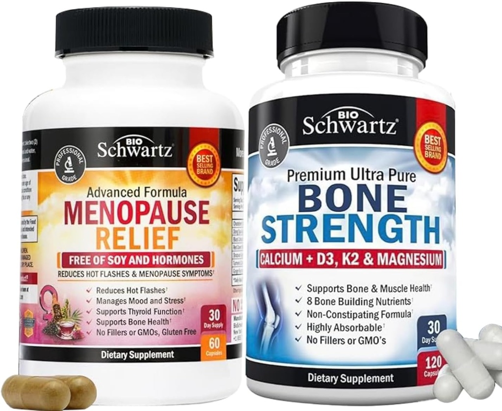 BioSchwartz Advanced Strength Pre and Probiotics Supplement z digestivnimi encimi (2 mesec oskrbe) Plus Vitamin B Complex z vitaminom C (2 mesec oskrbe)