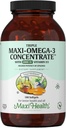 Omega 3 dodatek - Omega-3 ribje olje Trojni koncentrat z vitaminom D3 - Močni vir EPA/DHA Maščobne kisline - srce, možgani, skupno zdravje - Kosher Certified Wild Catch Marine Fish - 180 Softgels